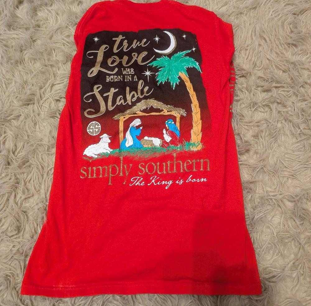 Simply Southern Red Nativity Graphic Tee